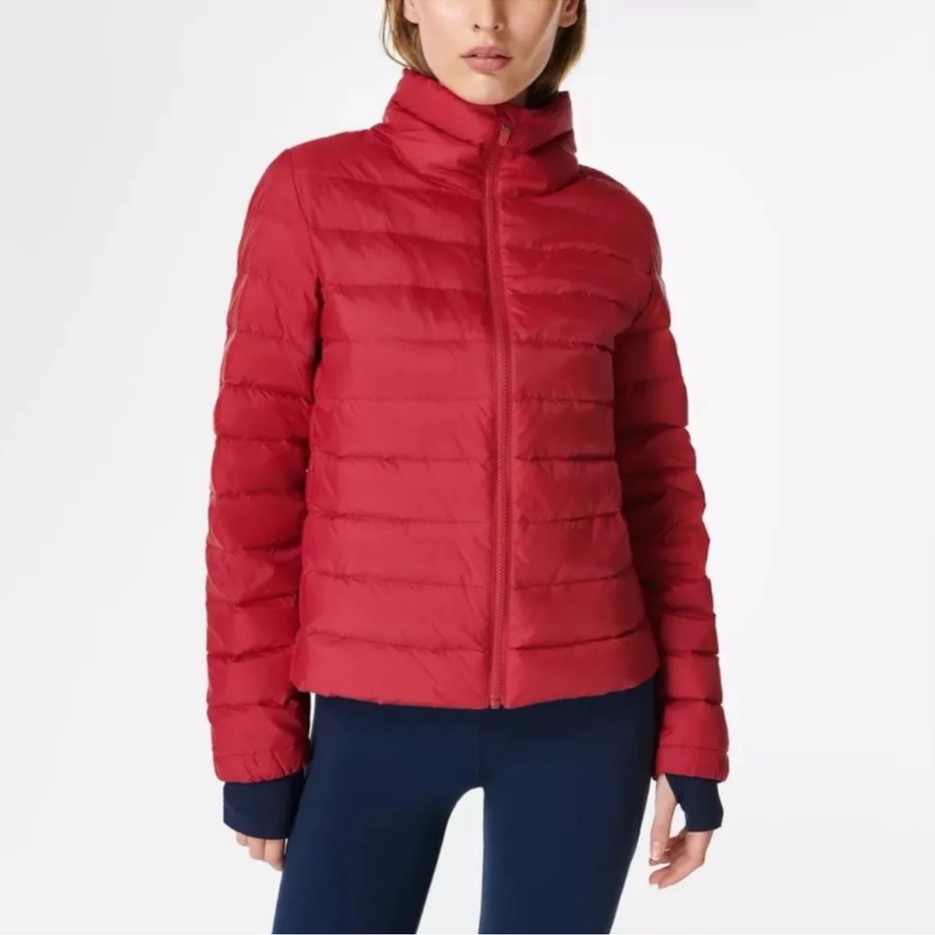 Sweaty Betty Pathfinder Down Packable Puffer Jacket With Matching Carry Bag